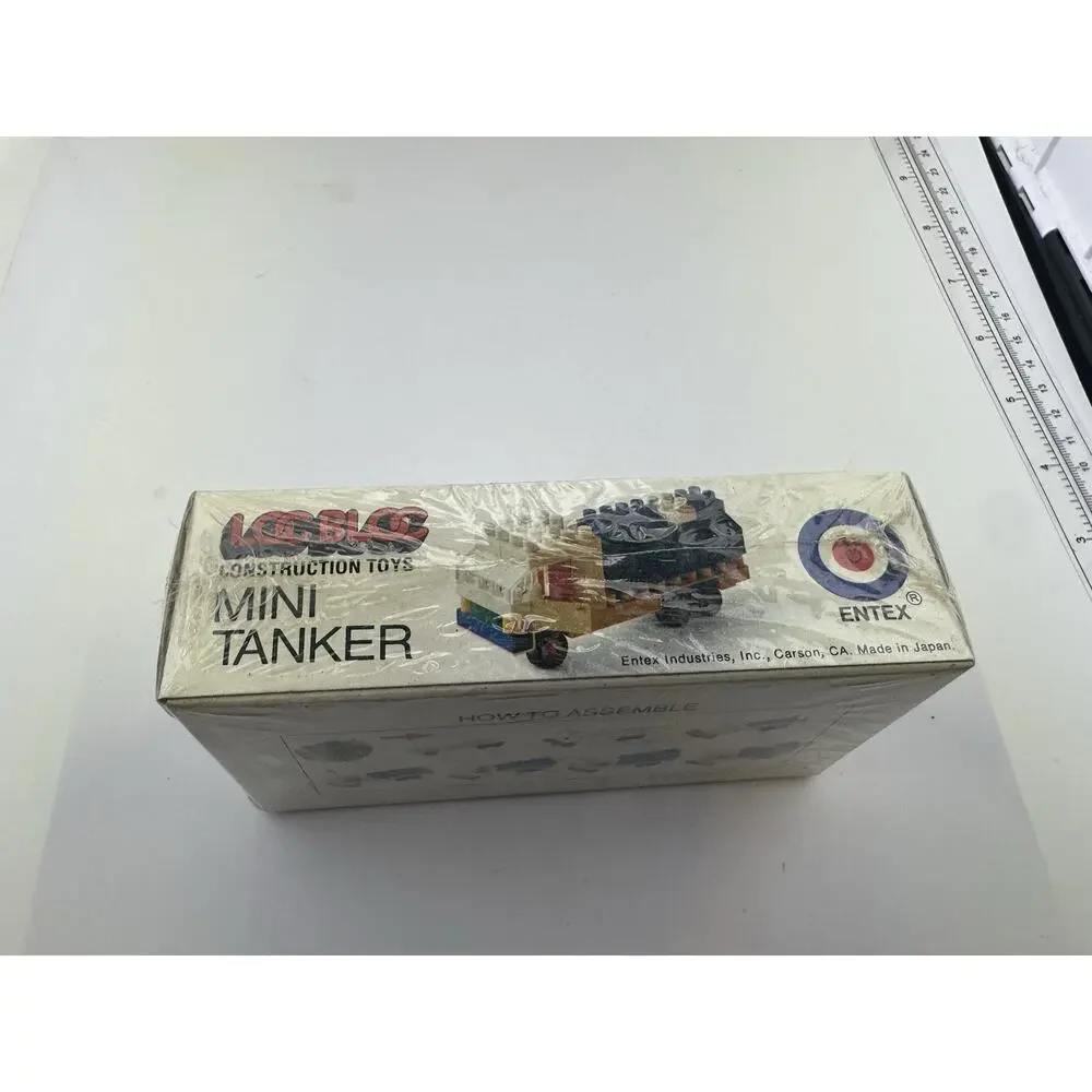 Vintage 1970's Building Construction Toys Block Entex LOC BLOCS Mini Tanker